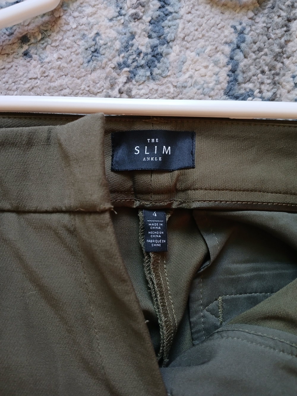 Ankle Women’s Slim-Fit Pants - Olive
